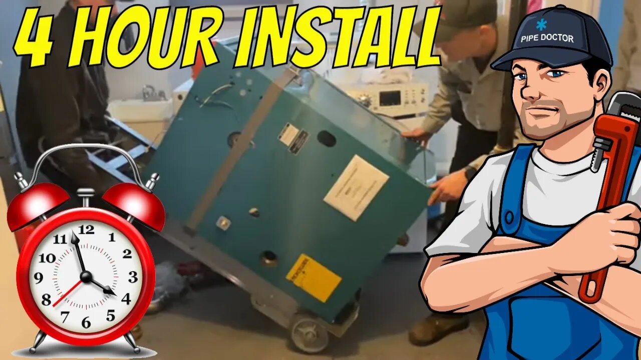 Steam Boiler Replacement Using Viega MegaPress @USBoiler Burnham SteamMax 125 How To Install