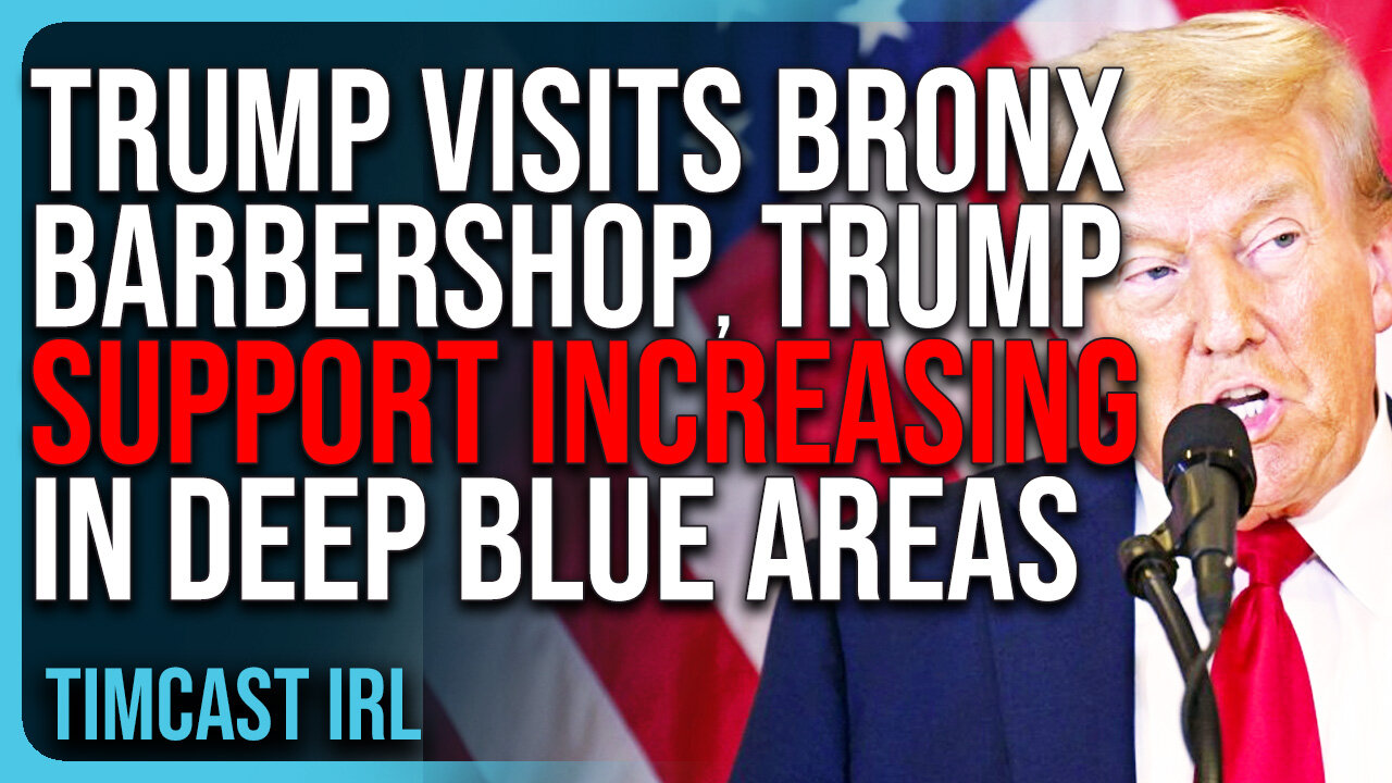 Trump Visits Bronx Barbershop, Trump Support INCREASING In Deep Blue Areas