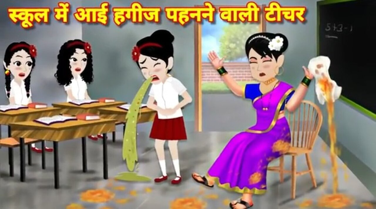 School student story स्कूल मे आई हागिज पहनने वाली टीचर story in hindi | jadui story | kahaniyan