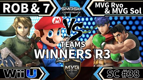 ROB & 7 vs. MVG|Sol & MVG|Ryo - Teams SSB4 Winners R3 - Smash Conference 38