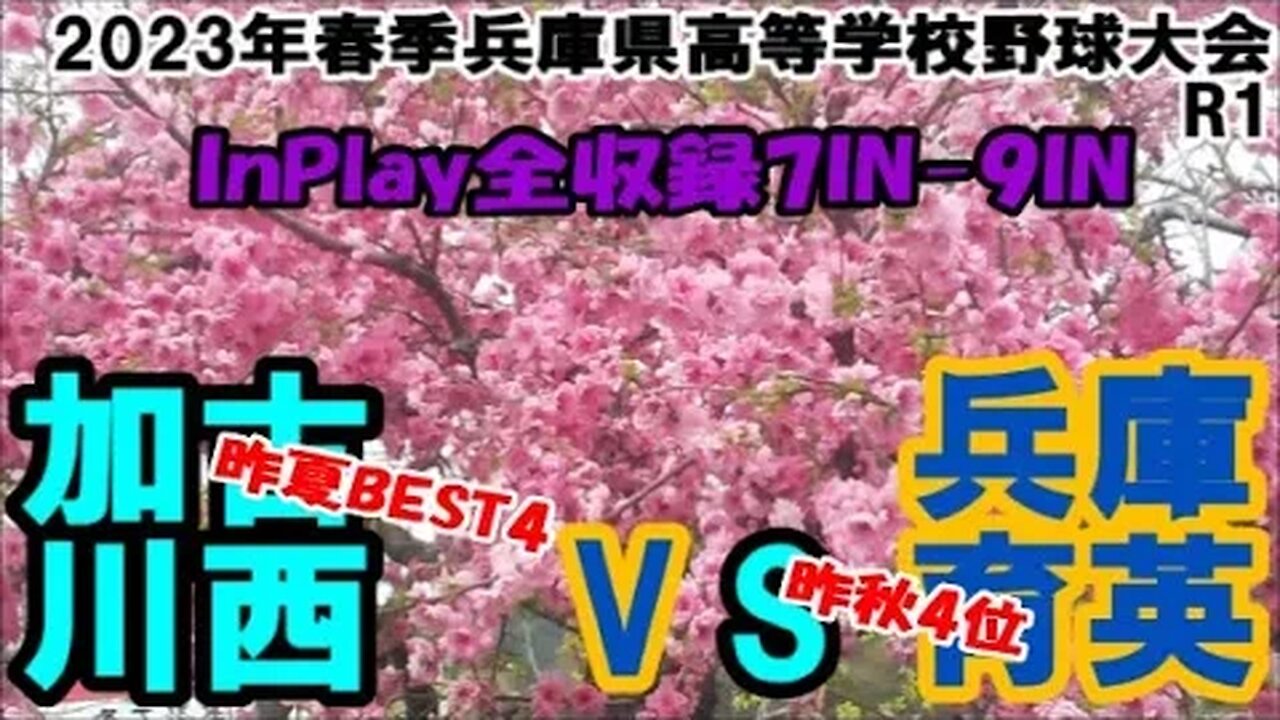 決定打！【'23春季兵庫県高等学校野球大会】R1 育英VS加古川西 InPlay全収録③7IN-9IN