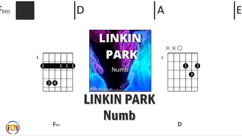 LINKIN PARK Numb - FCN Guitar Chords & Lyrics HD