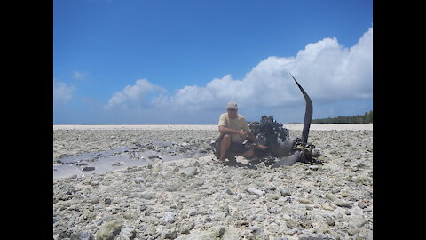 Crashed WWII Japanese Zero Aircraft, Marshall Islands