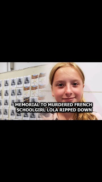 Memorial to murdered French school girl Lola ripped down