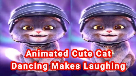 Animated Cute Cat Dancing Makes Laughing #Rumble