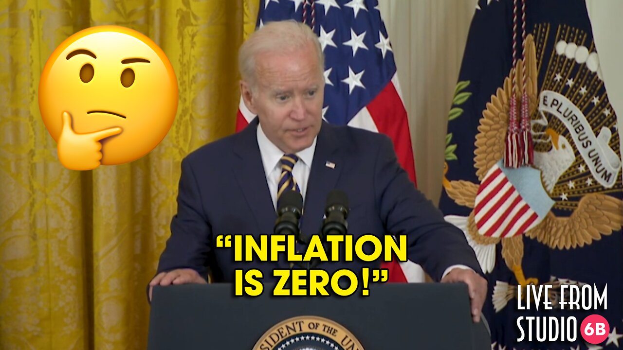 Joe Biden Claims Inflation Is "Zero"