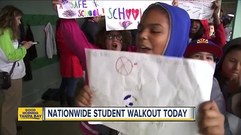 Tampa Bay area students to take part in national walkout remembering Parkland shooting victims