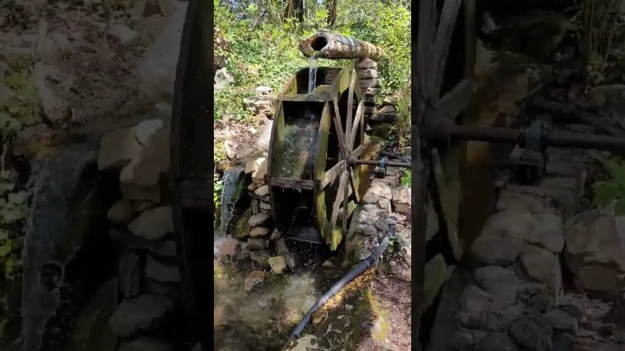 Let's go back to the way it used to be. Water wheels and washing clothes on a rock down by the river