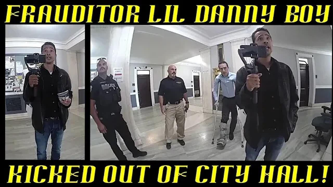 Frauditor Lil Danny Boy AKA Joker Kicked Out of City Hall on Police Bodycam