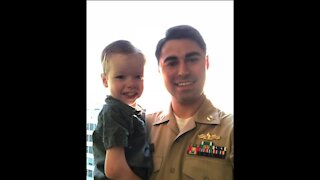 'I love you daddy': Milwaukee Navy man celebrates Thanksgiving with son, family from a distance