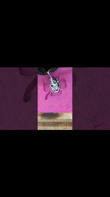 Pouring Liquid Metal - Lucky Charm #shorts #shortsfeed