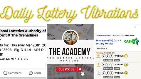 Tuesday Daily Lottery Vibrations and News 🐔 10/22/24