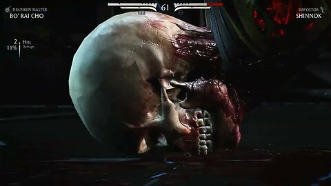 Mortal Kombat X: Bo' Rai Cho (Drunken Master) vs Shinnok (Impostor) - No Commentary