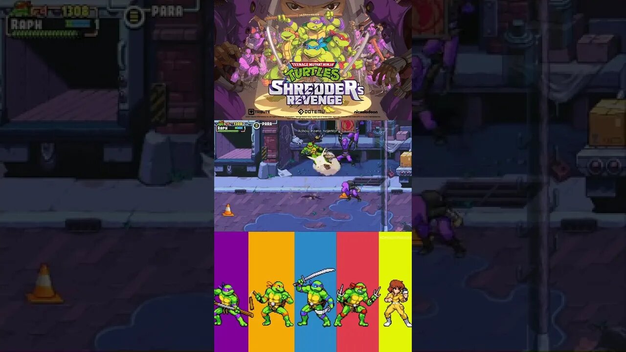 TARTARUGAS NINJAS SHORTS #55 - FASE 10