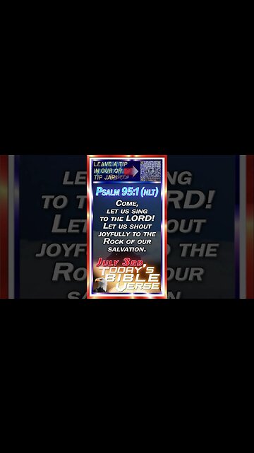 JUL 03, 2023 | SING & SHOUT to the ROCK of Our SALVATION! Psalm 95:1 (NLT)