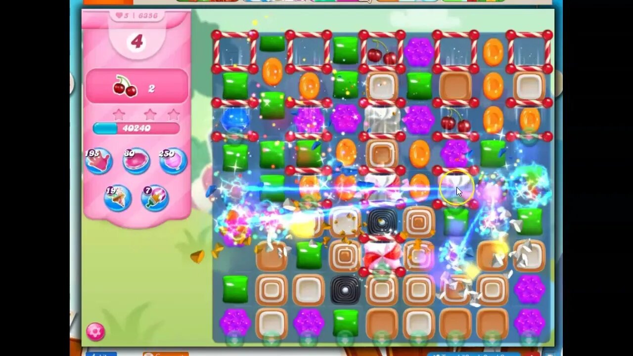 Candy Crush Level 6356 Talkthrough, 20 Moves 0 Boosters