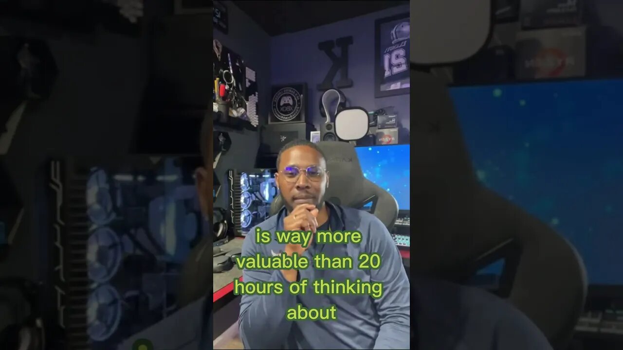 Stop thinking Start doing