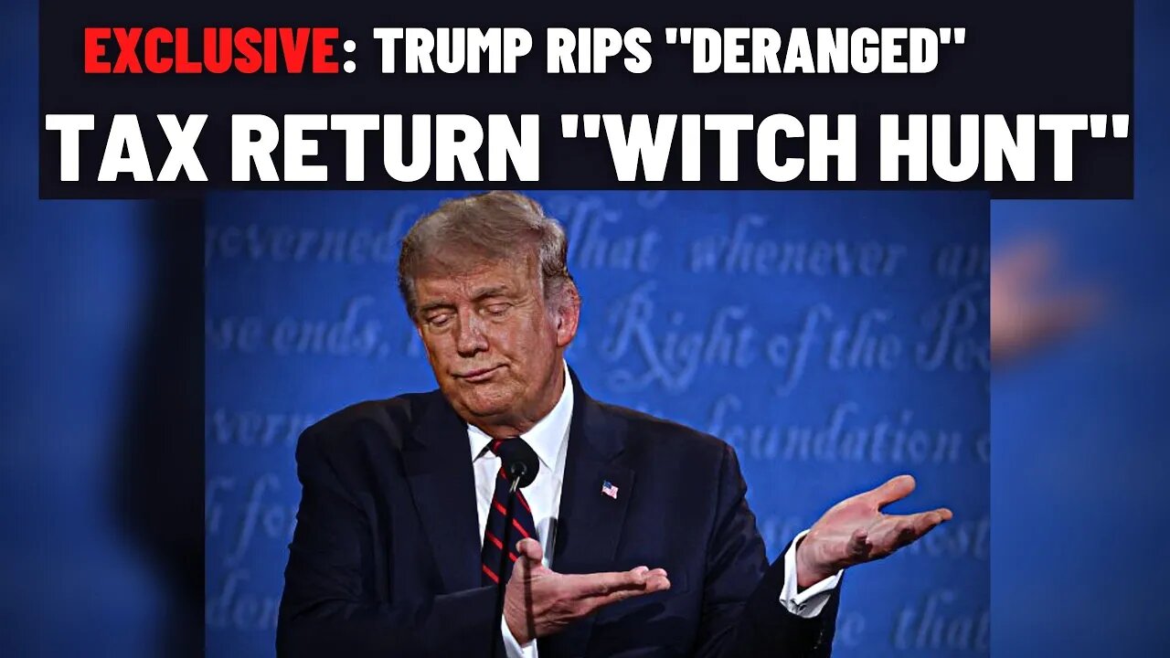 Trump Response To Democrats Releasing His Tax Returns Before Losing Power