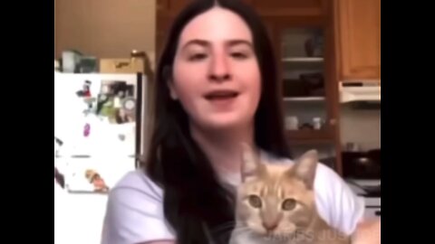 Cat gets triggered over pronouns￼ #UCNYNEWS￼