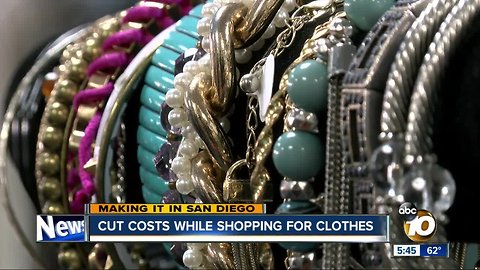 Cut costs while shopping for clothes in San Diego