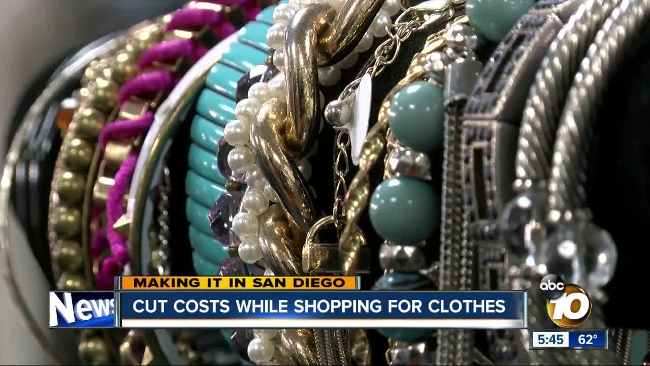 Cut costs while shopping for clothes in San Diego