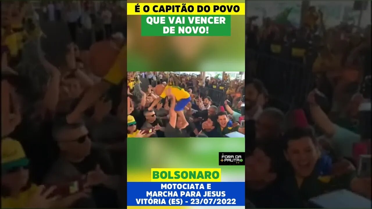 BOLSONARO com uma multidão e motociata em Vitória (ES). É o capitão do povo!