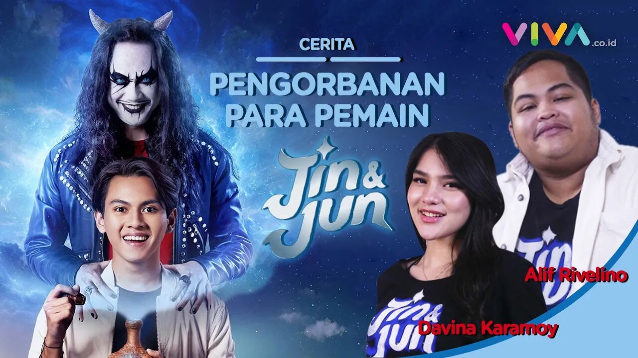 Davina Karamoy dan Alif Rivelino Ceritakan Pengorbanan Para Pemain Jin dan Jun The Movie