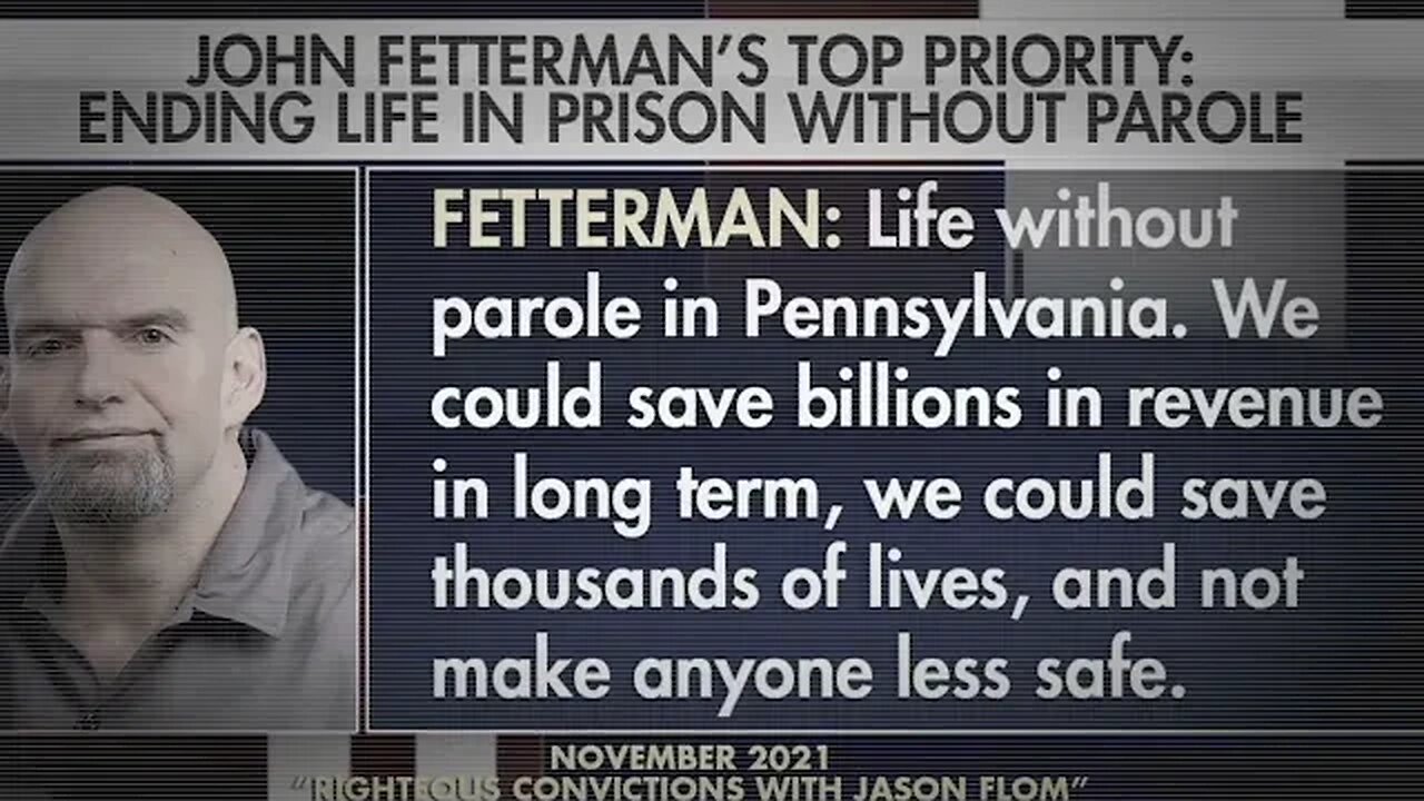 99 Seconds Of John Fetterman Calling For A Mass Inmate Release