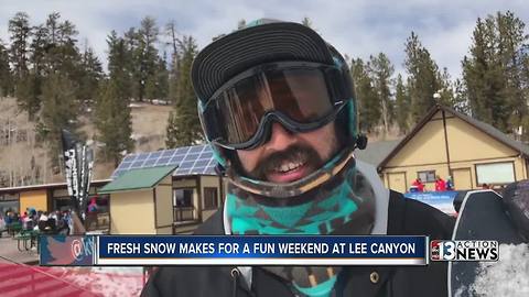 Locals, tourists flock to Lee Canyon