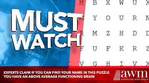 Experts Claim If You Can Find Your Name In This Puzzle You Have An Above Average Functioning Brain