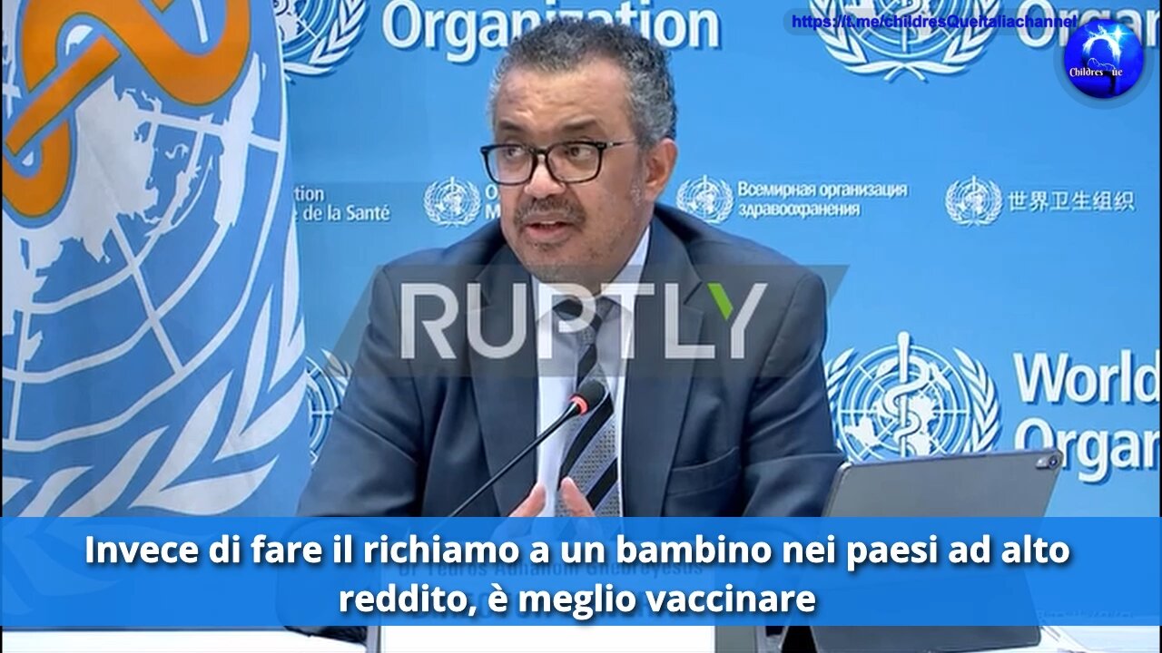 OMS Tedros Adhanom- Alcuni paesi stanno usando i richiami (Boosters) per uccidere i bambini