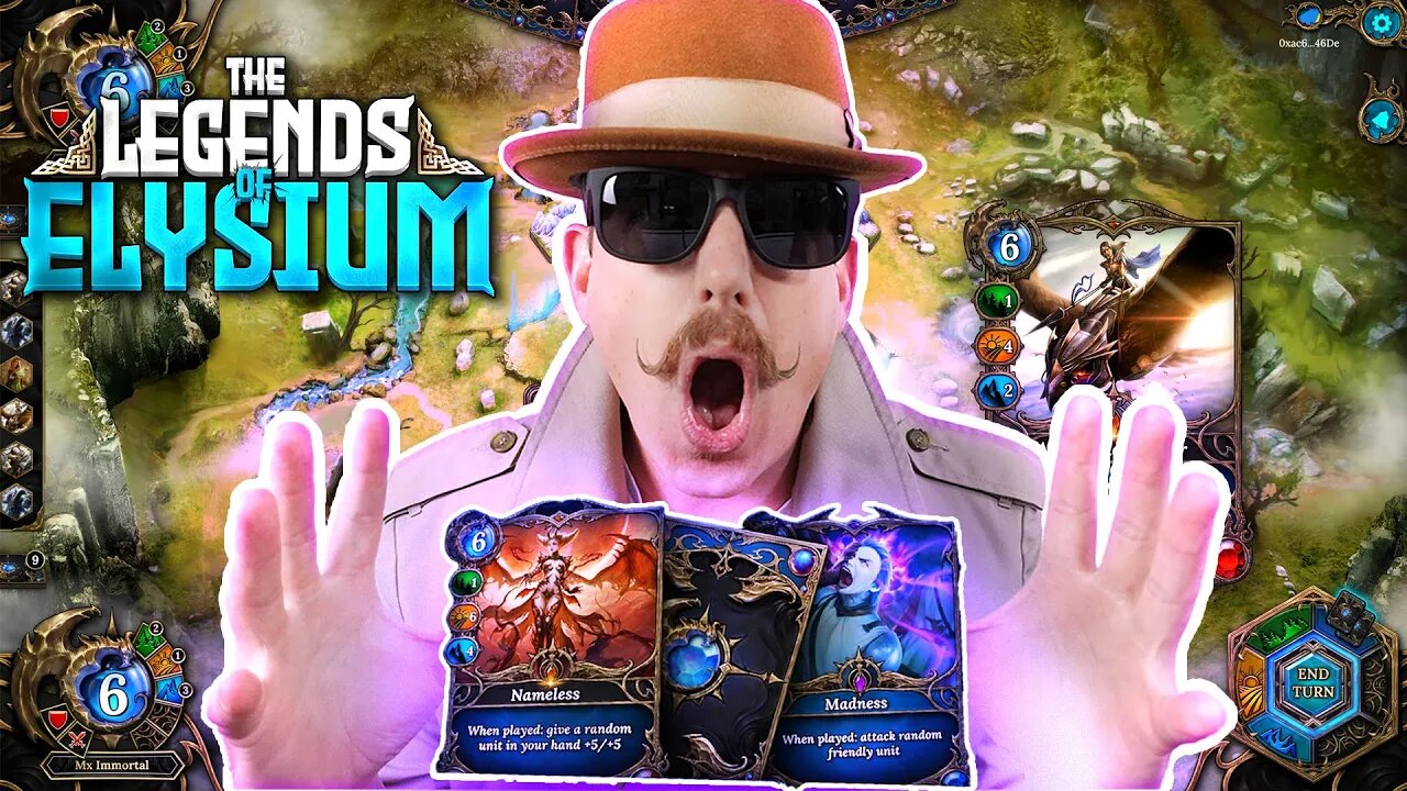 This game is Magic The Gathering MTG + Settlers of Catan (Legends of Elysium TCG NFT Game)