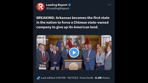 Captioned - Arkansas Governor forces a Chinese state-owned company