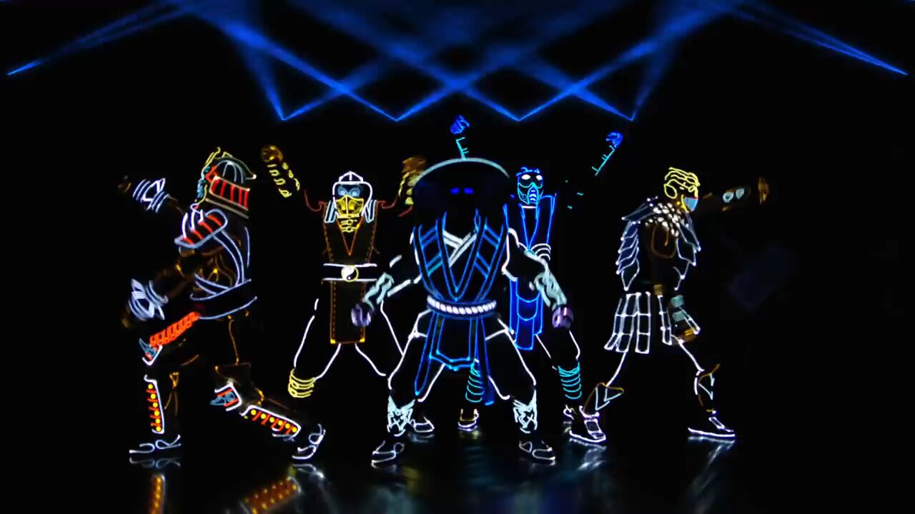 Mortal Groove: Characters Dance in Neon Darkness