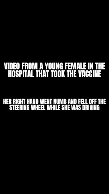 Young Female Partially Paralyzed From The Vaccine