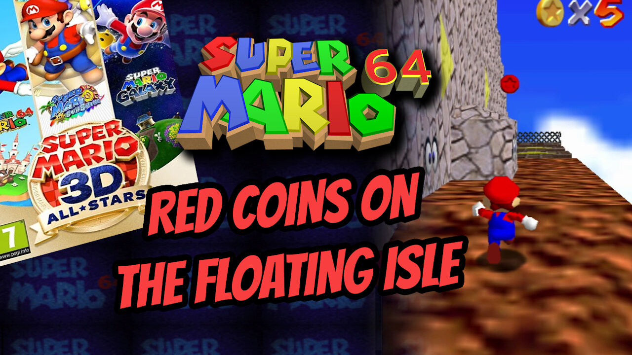 Super Mario 64 - Red Coins On The Floating Isle