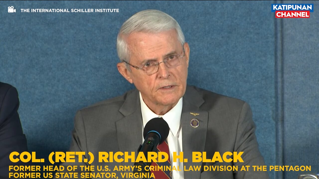 COL. (RET.) RICHARD H. BLACK: "Philippines must not become a tool of the United States."