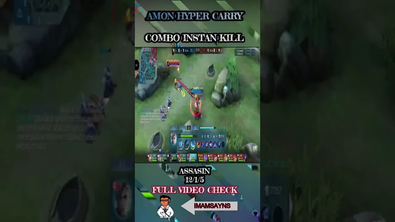 AMON INSTAN COMBO KILL #shorts #fyp #mobilelegends #gameplay #mlbb #hyper #imamsayns