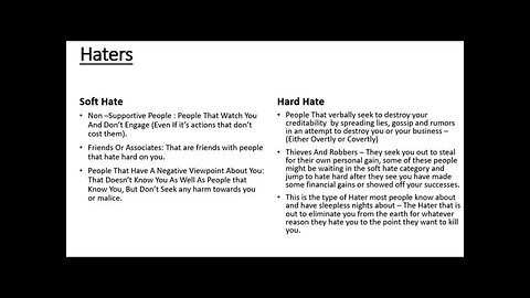 Haters 101- Guide To Dealing With Haters