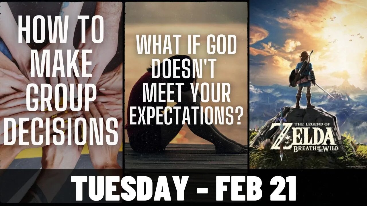 Making Group Decisions ○ What if God Doesn't Meet Expectations? ○ Finding EX DLC Chests!