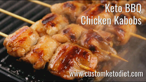 Keto BBQ Chicken Kabobs