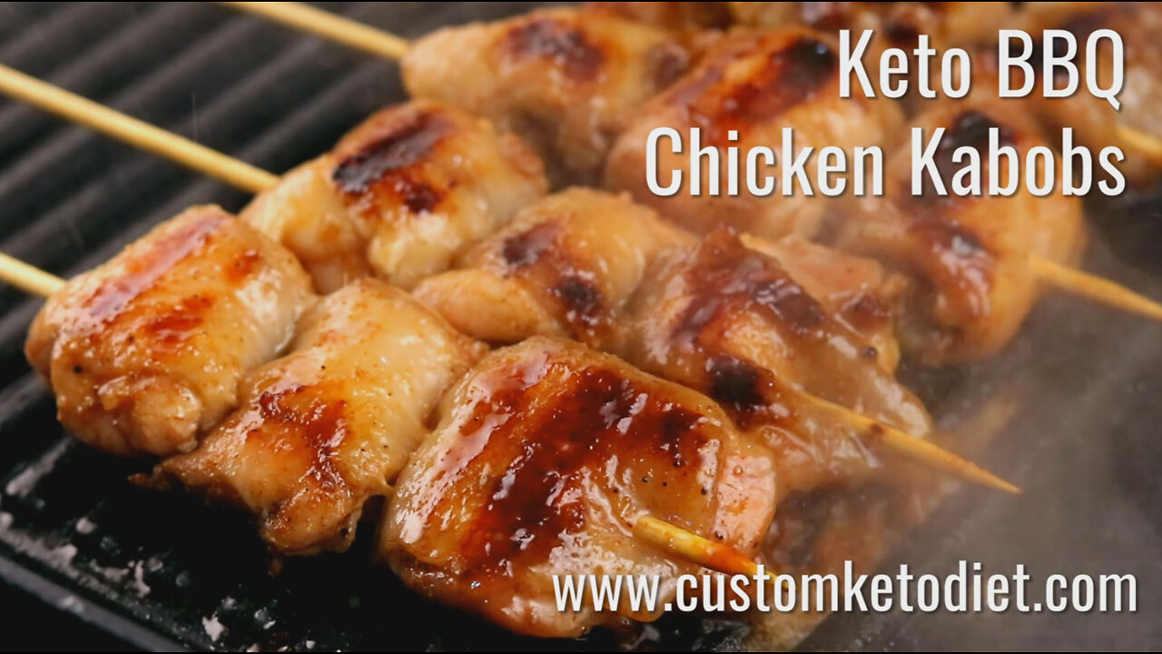 Keto BBQ Chicken Kabobs