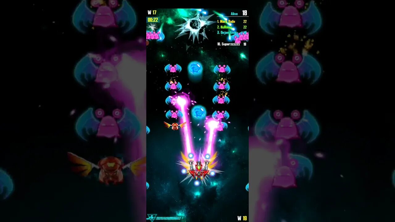 GALAXY ATTACK ALIEN SHOOTER - PVP SURVIVAL 1 VS 100 (2nd place)