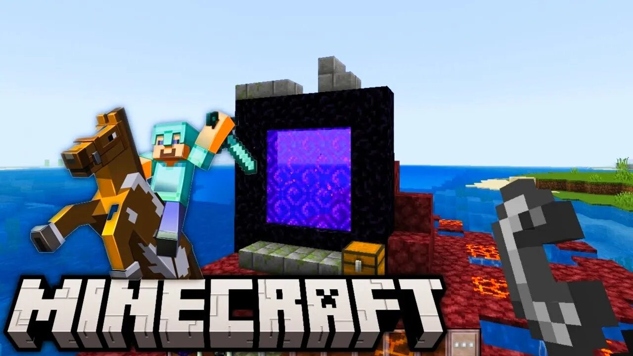 MINECRAFT - MENCOBA MEMBENARKAN PORTAL YANG RUSAK