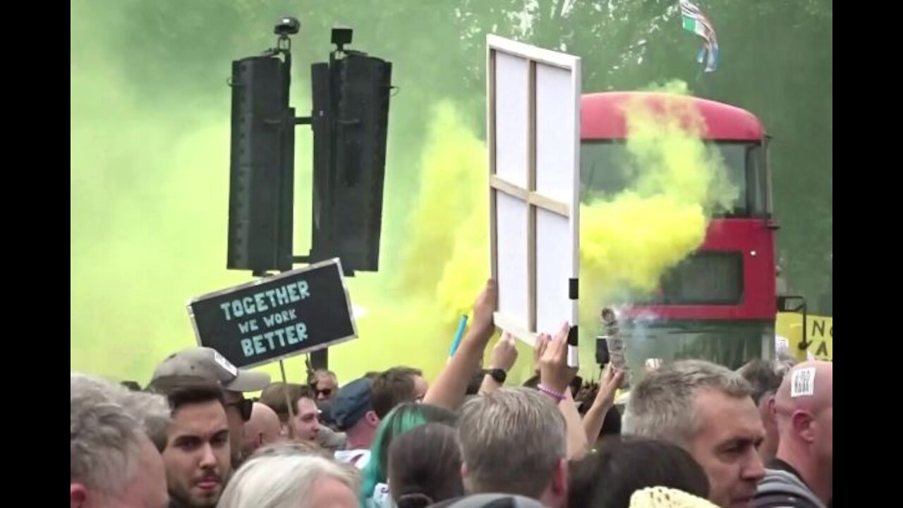 London Lockdown Protest 29th May 202: Part 3 - Coming into Parliament Square