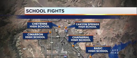 C.C.S.D. Police use pepper spra to break-up final day school brawls across the valley