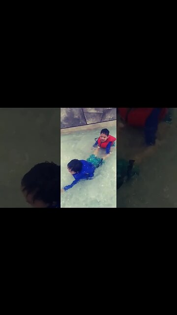 Play time at indoor water park - Having Fun #shorts #waterpark #havefun #familytime