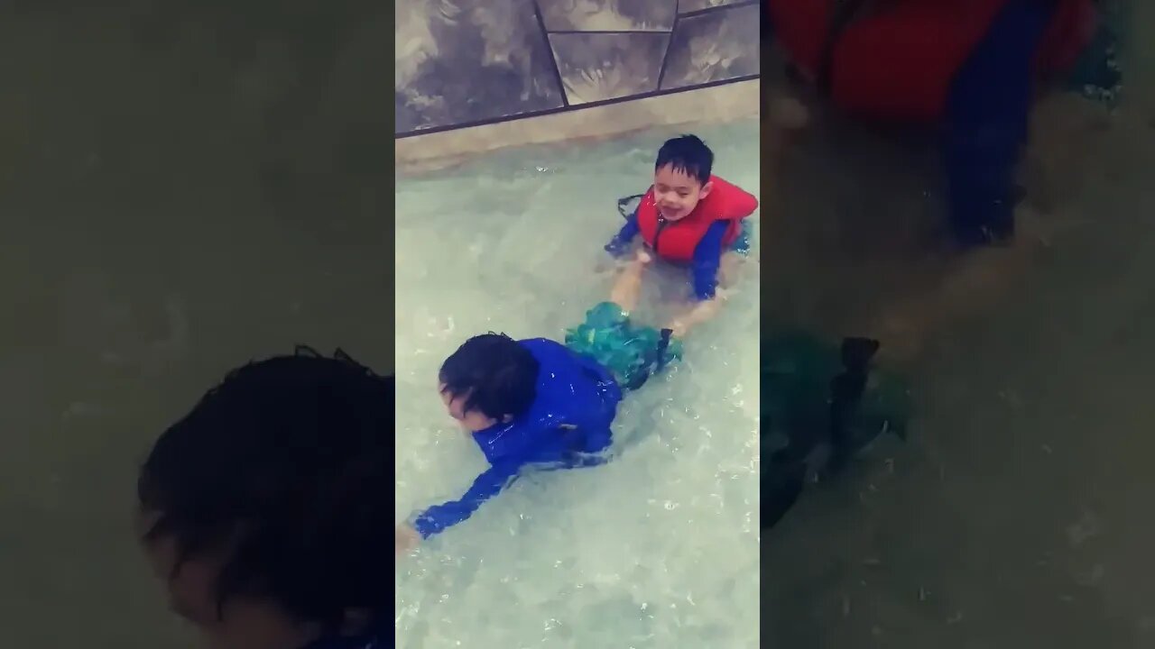 Play time at indoor water park - Having Fun #shorts #waterpark #havefun #familytime