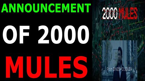 RED ALERT! ANNOUNCEMENT OF 2000 MULES