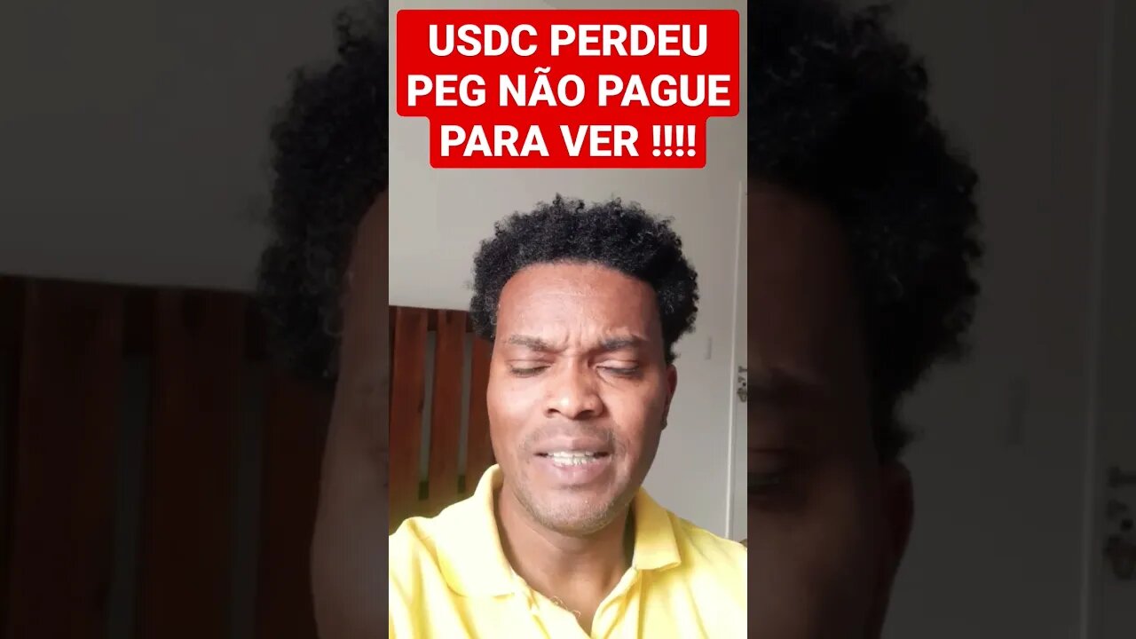 ATENÇÃO ! USDC A BEIRA DE UMA COLAPSO